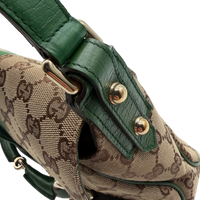 Gucci Schultertasche Horsebit 1955 monogram beige – Beschläge im Detail