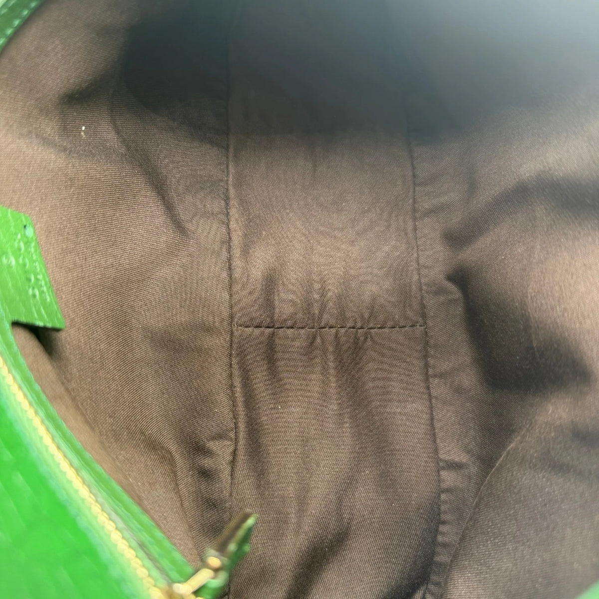 Gucci Schultertasche Horsebit 1955 monogram beige – Innenansicht