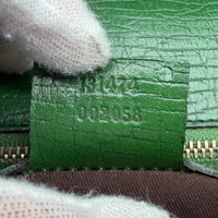 Gucci Schultertasche Horsebit 1955 monogram beige – Seriennummer im Detail