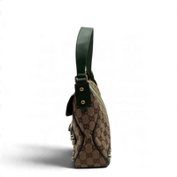 Gucci Schultertasche Horsebit 1955 monogram beige – Seitenansicht
