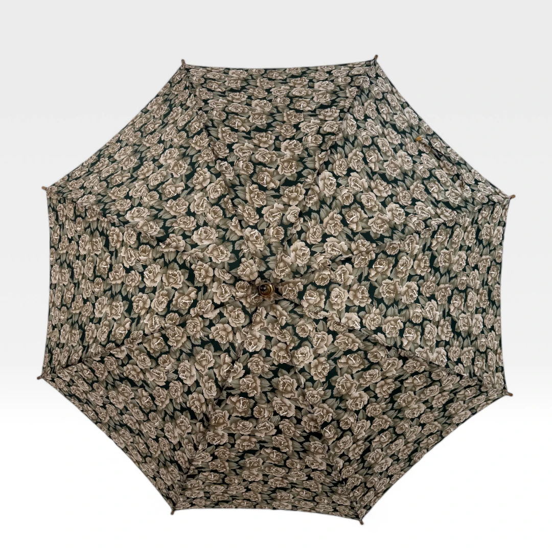 Gucci Regenschirm weiße Rosen Muster