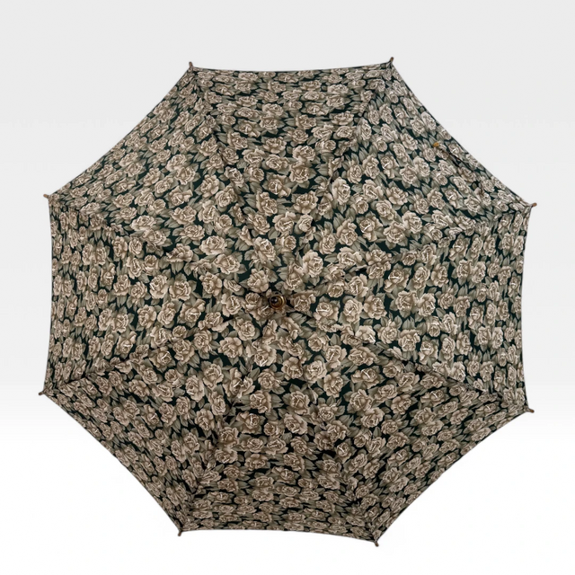 Gucci Regenschirm weiße Rosen Muster