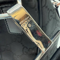 Gucci Reisetasche 50 mit Umhängegurt monogram aus Nylon schwarz