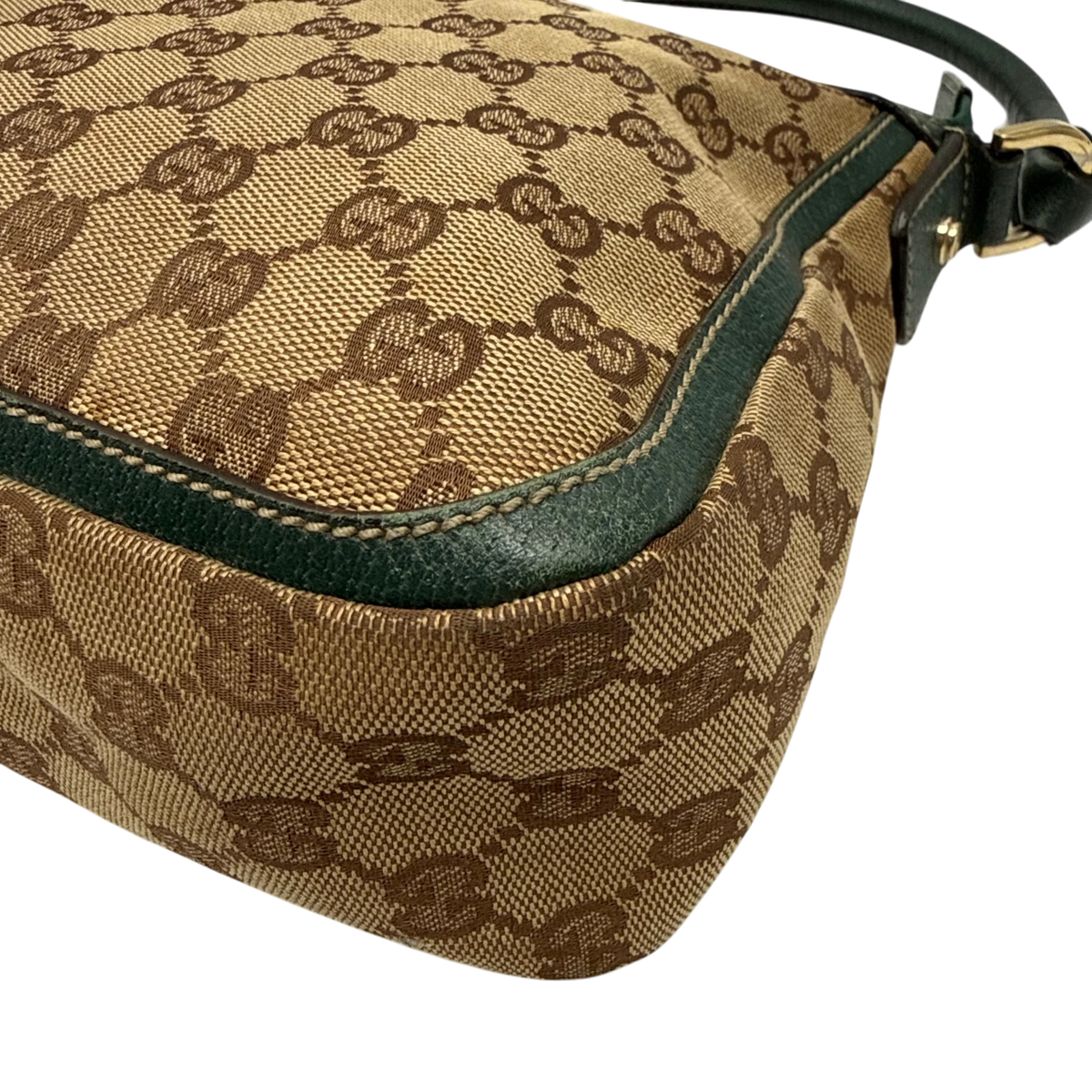 Gucci Schultertasche Abbey monogram beige – Ecken im Detail