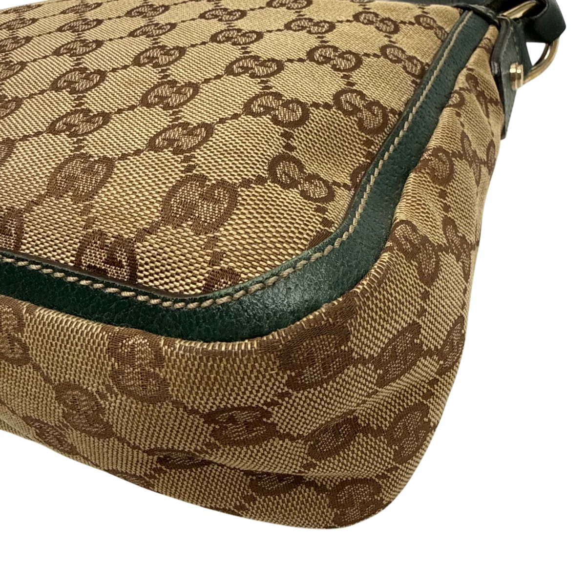 Gucci Schultertasche Abbey monogram beige – Ecken im Detail