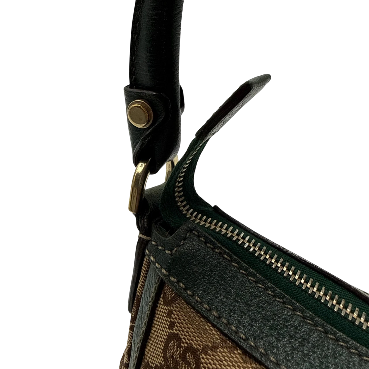 Gucci Schultertasche Abbey monogram beige – Henkel im Detail