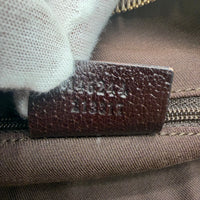 Gucci Schultertasche Abbey monogram beige – Seriennummer im Detail