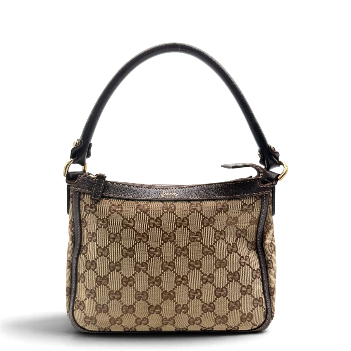 Gucci Schultertasche Abbey monogram beige – Gesamtansicht