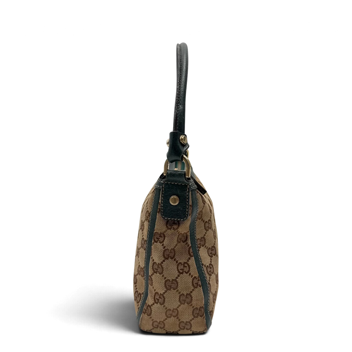 Gucci Schultertasche Abbey monogram beige – Seitenansicht
