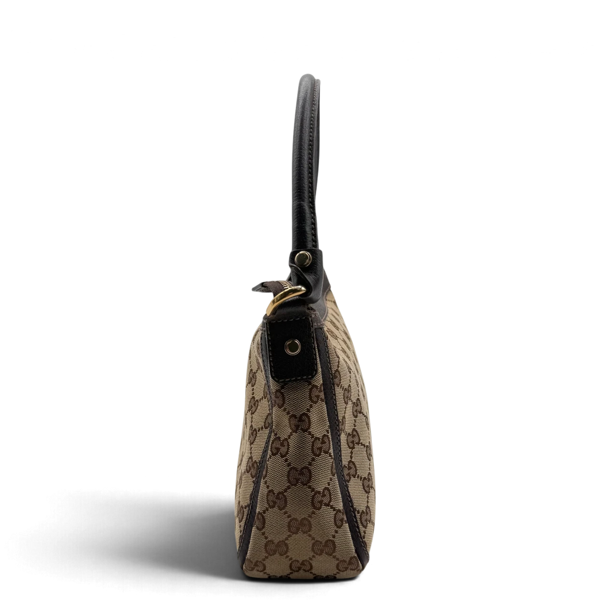 Gucci Schultertasche Abbey monogram beige – Seitenansicht