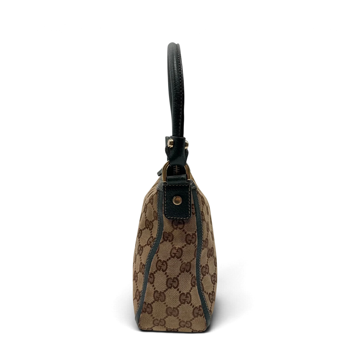 Gucci Schultertasche Abbey monogram beige – Seitenansicht