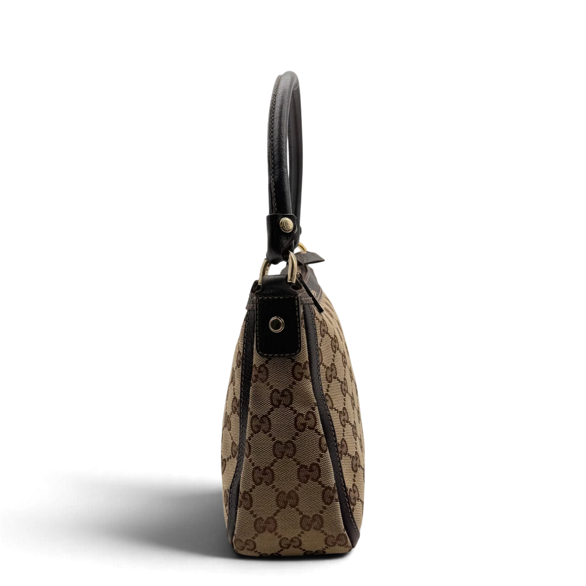 Gucci Schultertasche Abbey monogram beige – Seitenansicht