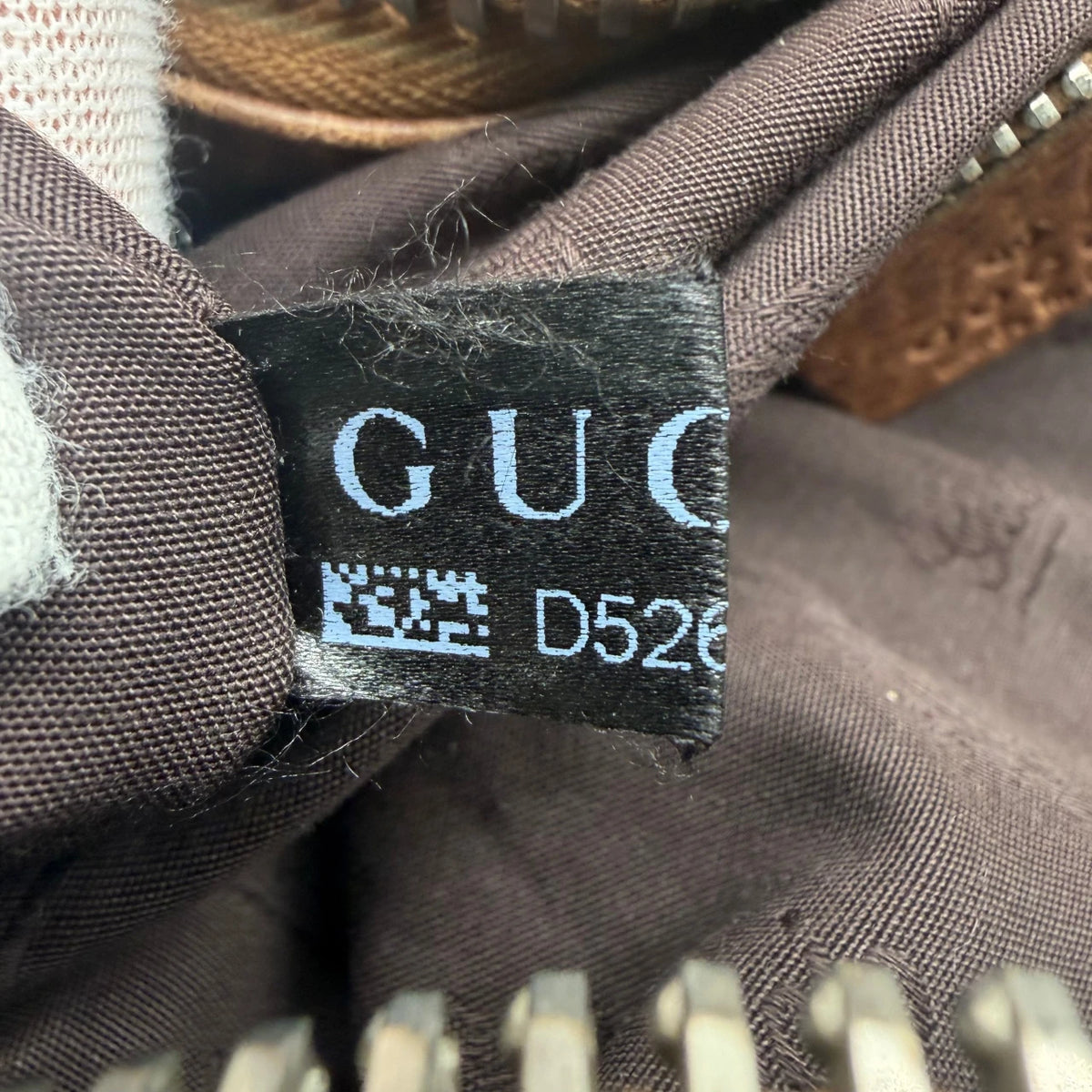 Gucci Schultertasche Bamboo Bar monogram beige