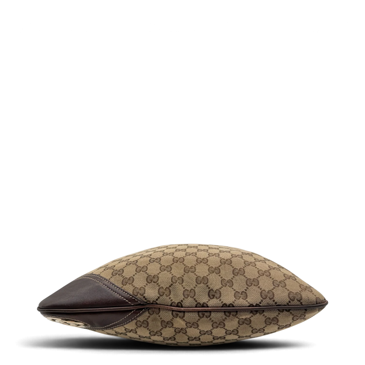 Gucci Schultertasche Britt Hobo monogram beige – Unterseite