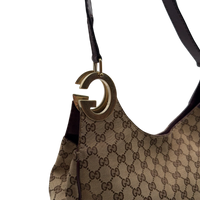 Gucci Shoulder Bag Charlotte Hobo monogram beige