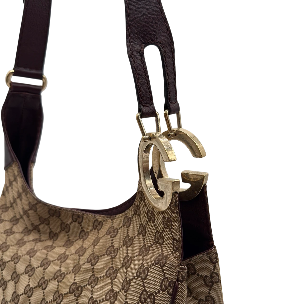 Gucci Shoulder Bag Charlotte Hobo monogram beige