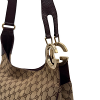 Gucci Shoulder Bag Charlotte Hobo monogram beige