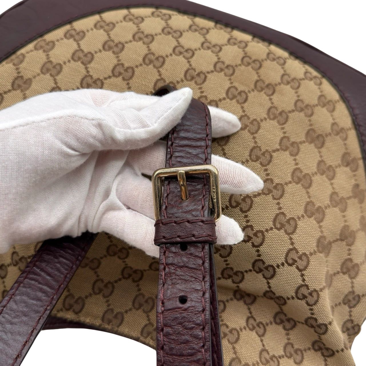Gucci Shoulder Bag Charlotte Hobo monogram beige