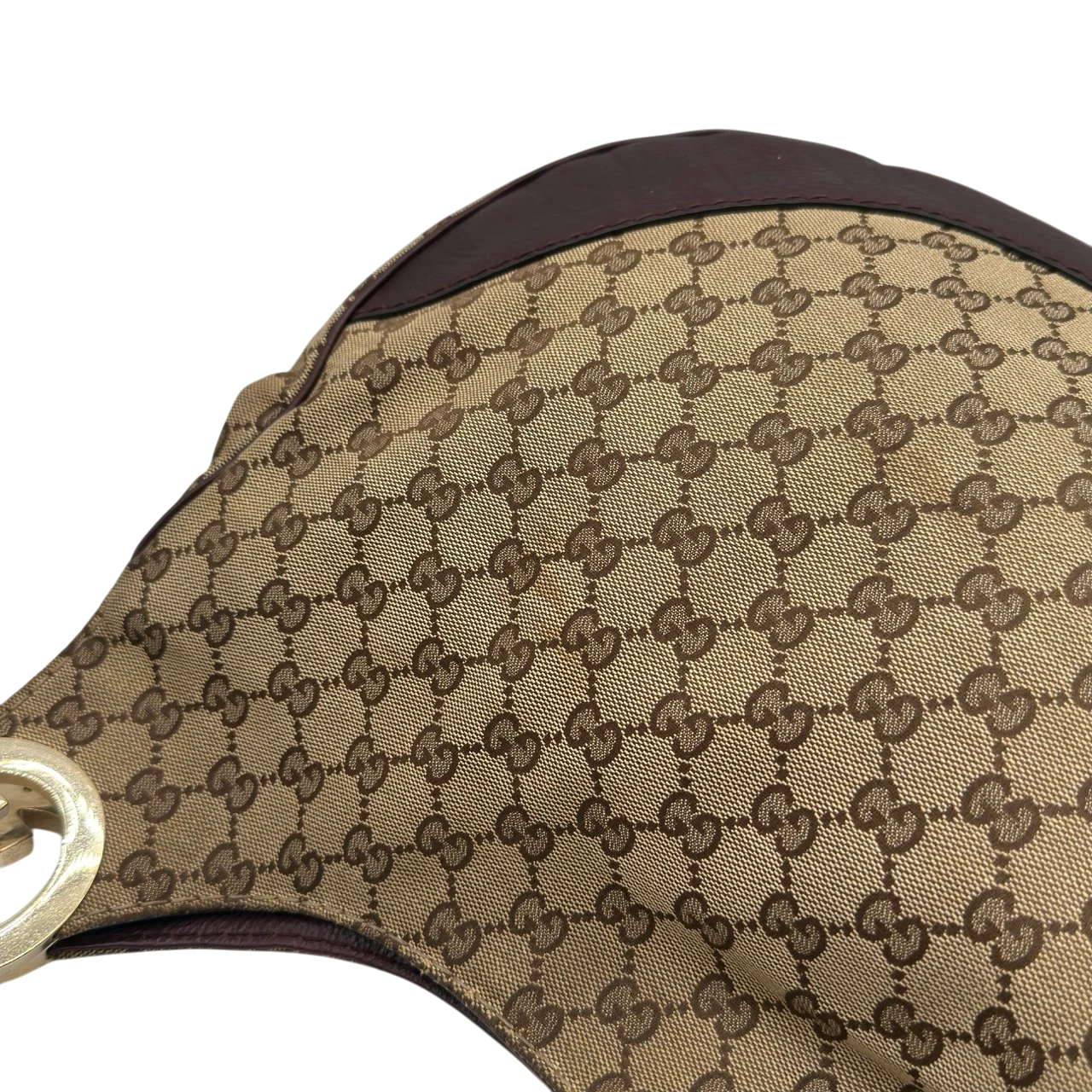 Gucci Shoulder Bag Charlotte Hobo monogram beige