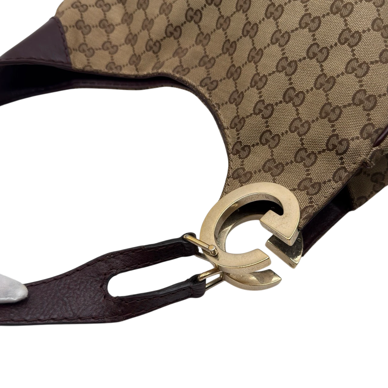 Gucci Shoulder Bag Charlotte Hobo monogram beige