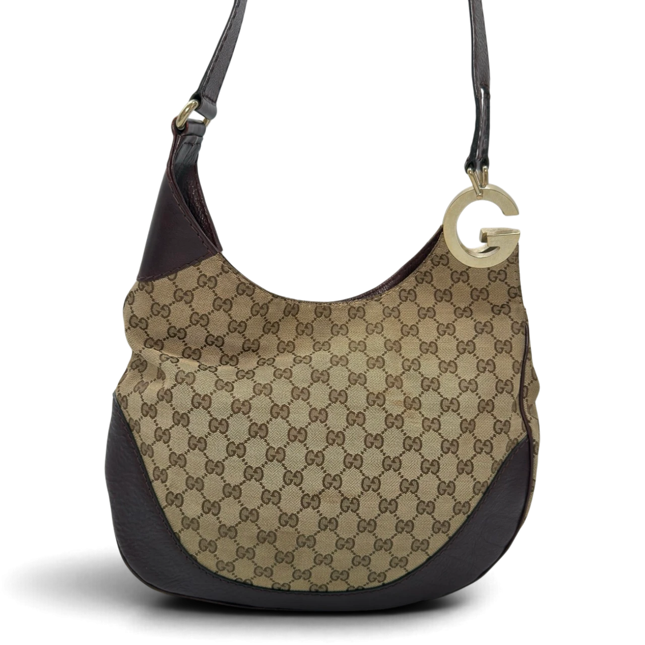 Gucci Shoulder Bag Charlotte Hobo monogram beige
