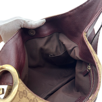 Gucci Shoulder Bag Charlotte Hobo monogram beige