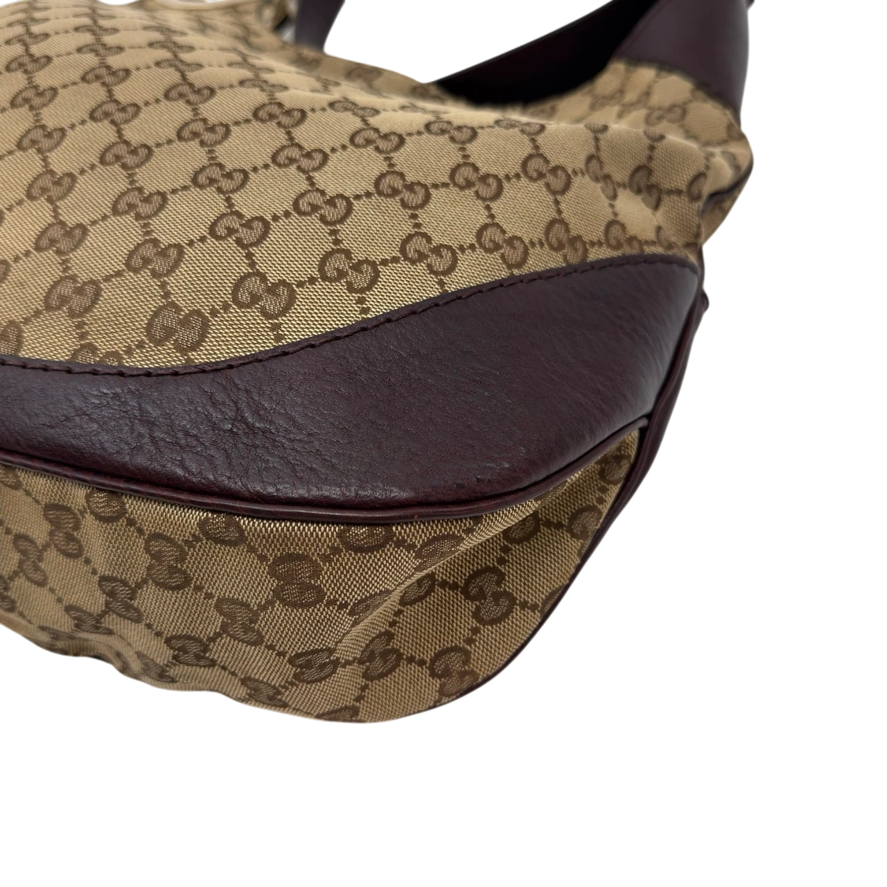 Gucci Shoulder Bag Charlotte Hobo monogram beige