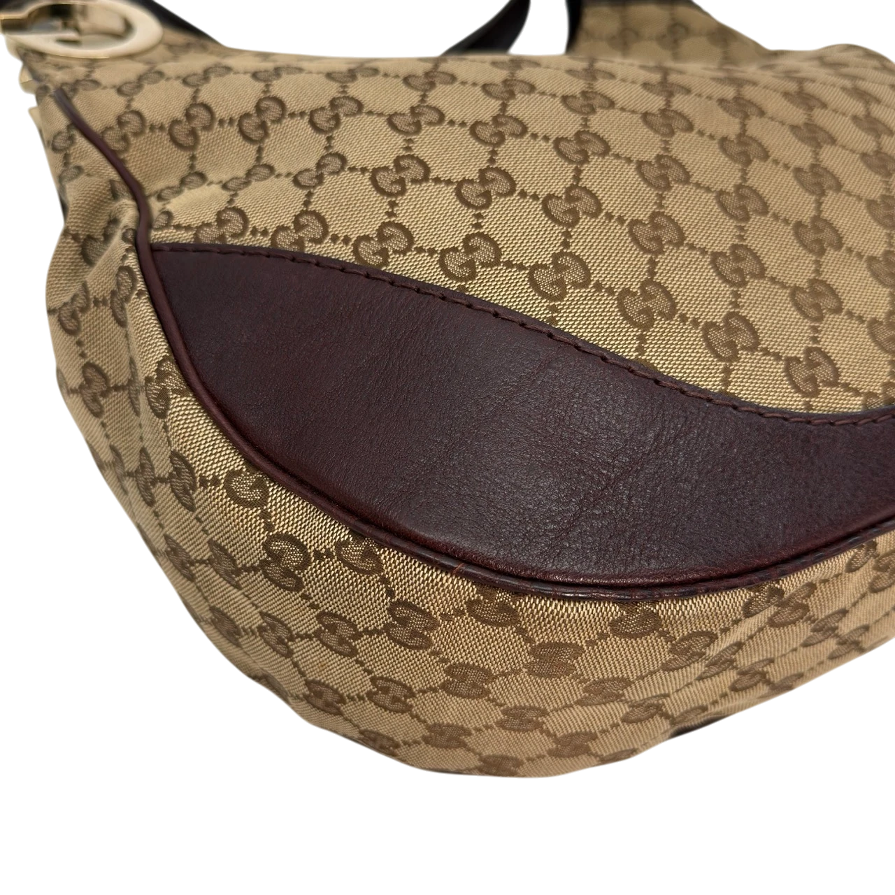 Gucci Shoulder Bag Charlotte Hobo monogram beige