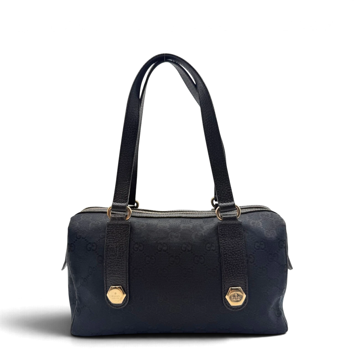 Gucci Schultertasche Charmy Boston monogram schwarz – Gesamtansicht