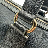 Gucci Schultertasche Charmy Boston monogram schwarz – Beschläge im Detail