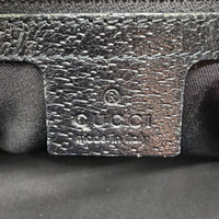 Gucci Schultertasche Charmy Boston monogram schwarz – Prägung im Detail