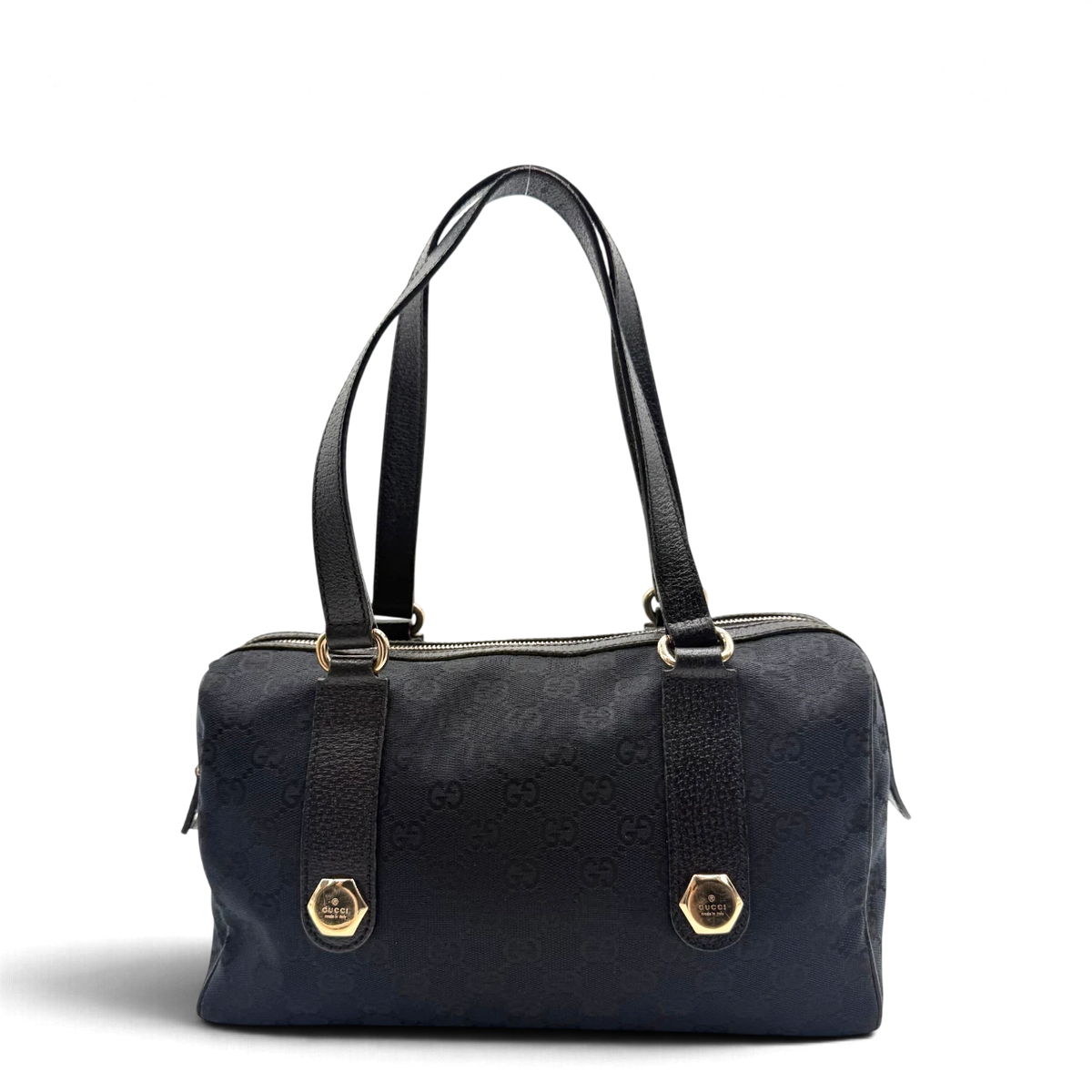Gucci Schultertasche Charmy Boston monogram schwarz – Gesamtansicht