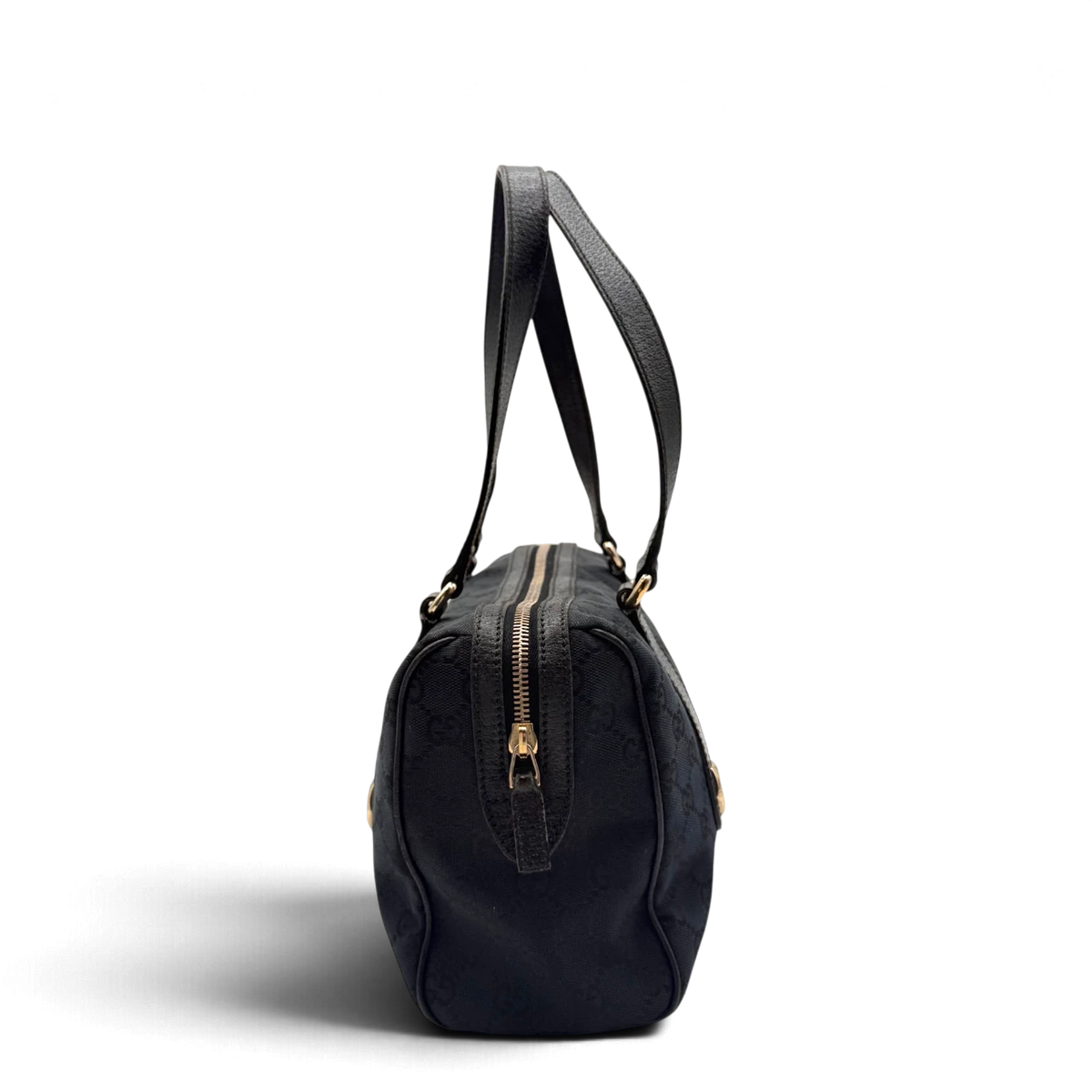 Gucci Schultertasche Charmy Boston monogram schwarz – Seitenansicht