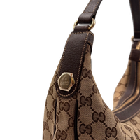 Gucci Schultertasche Charmy Eclipse Hobo monogram beige