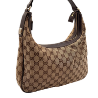 Gucci Schultertasche Charmy Eclipse Hobo monogram beige