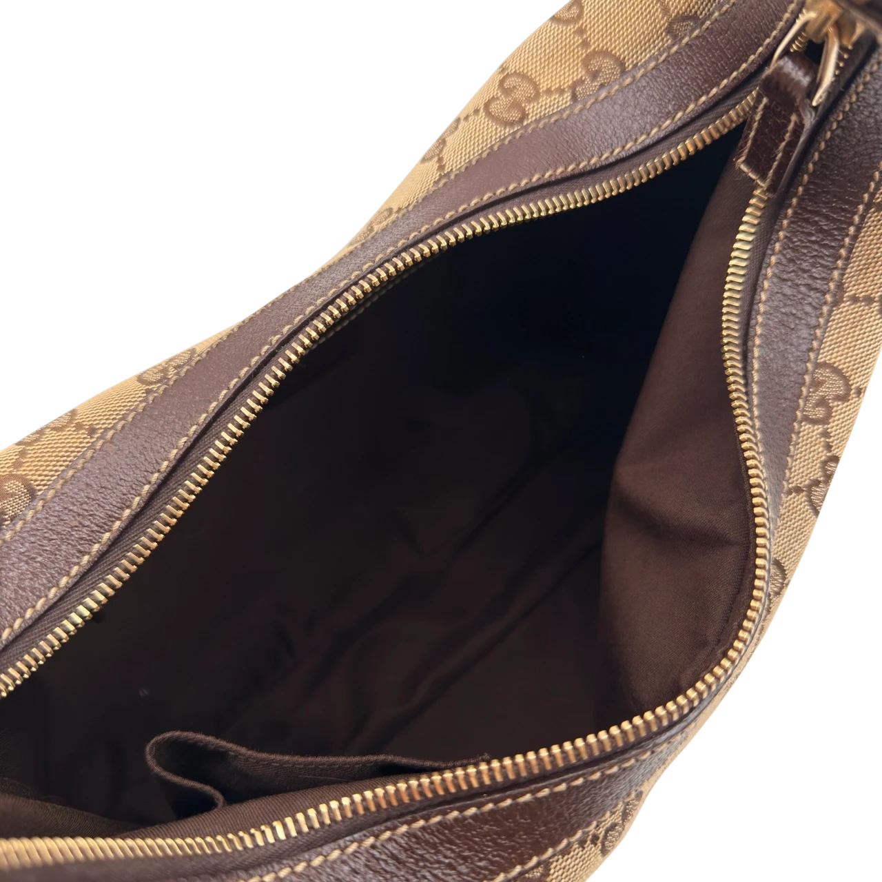 Gucci Schultertasche Charmy Eclipse Hobo monogram beige