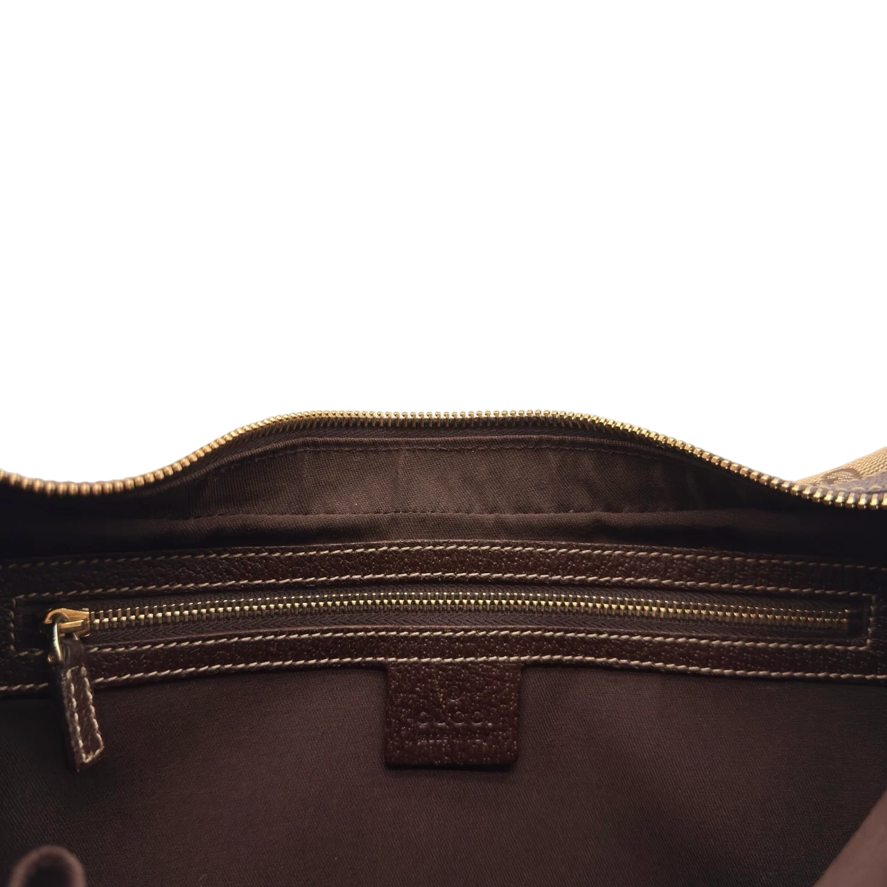 Gucci Schultertasche Charmy Eclipse Hobo monogram beige