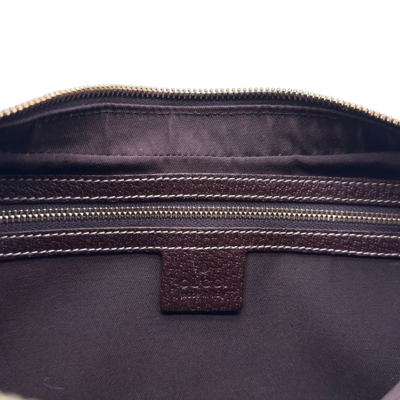 Gucci Schultertasche Charmy Eclipse Hobo monogram beige