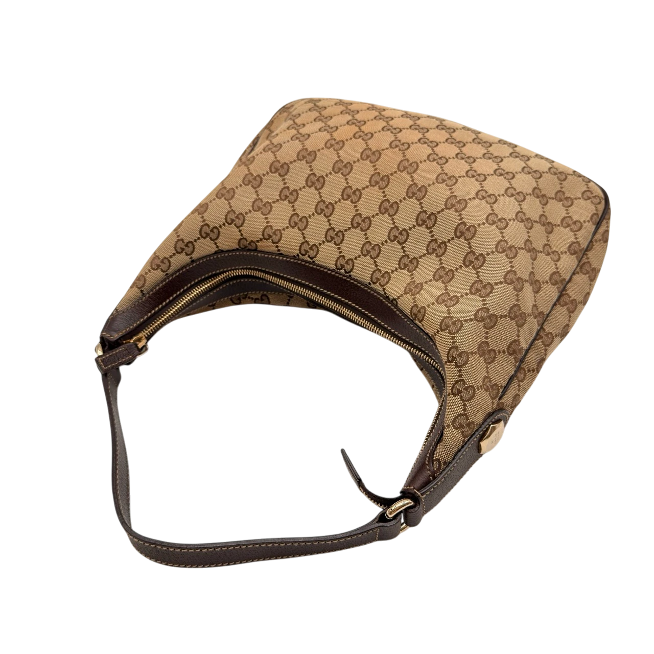 Gucci Schultertasche Charmy Eclipse Hobo monogram beige