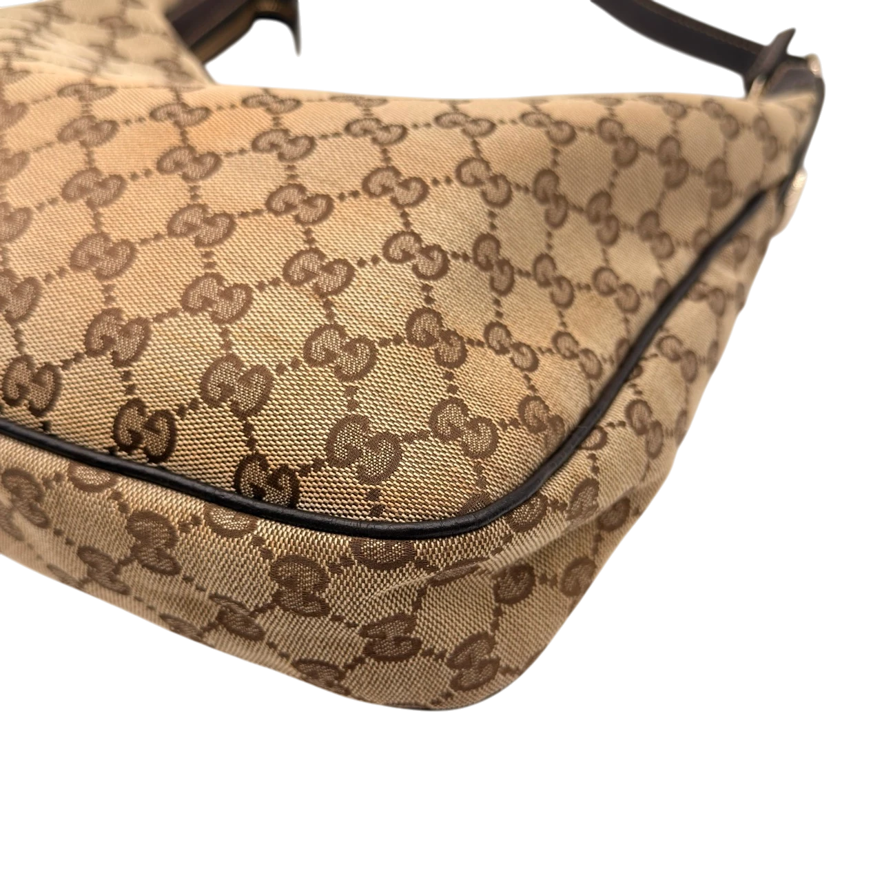 Gucci Schultertasche Charmy Eclipse Hobo monogram beige