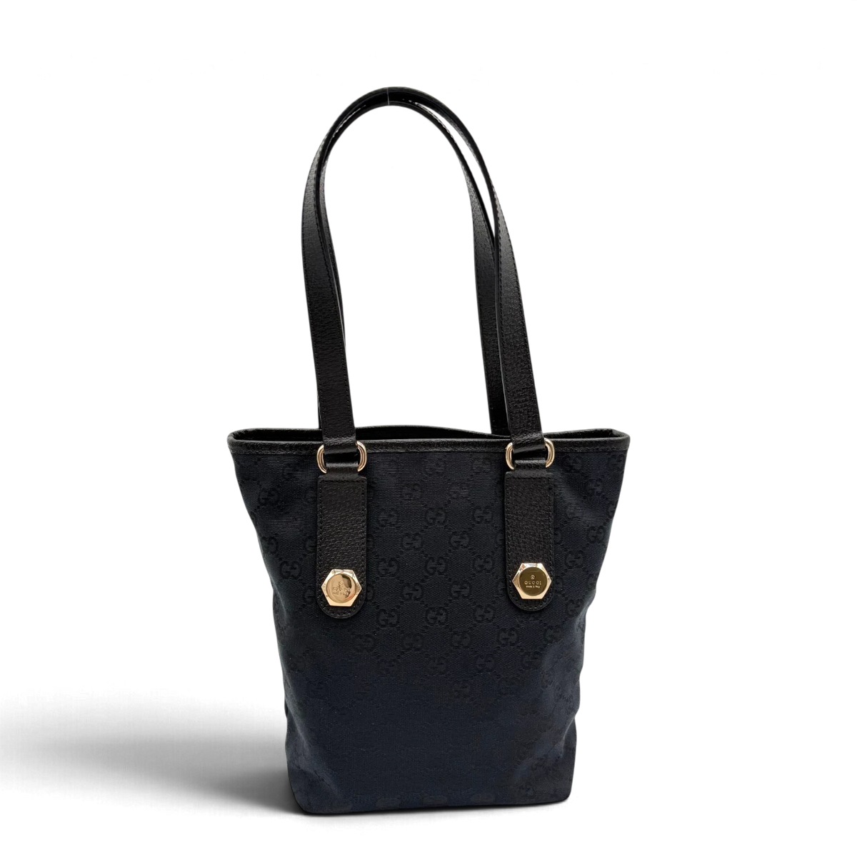 Gucci Schultertasche Charmy Mini Shopper monogram schwarz – Gesamtansicht