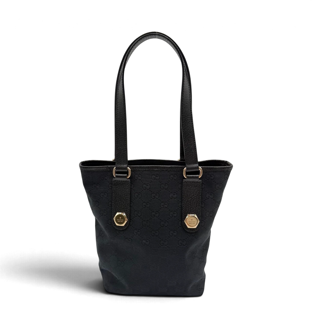 Gucci Schultertasche Charmy Mini Shopper monogram schwarz – Gesamtansicht