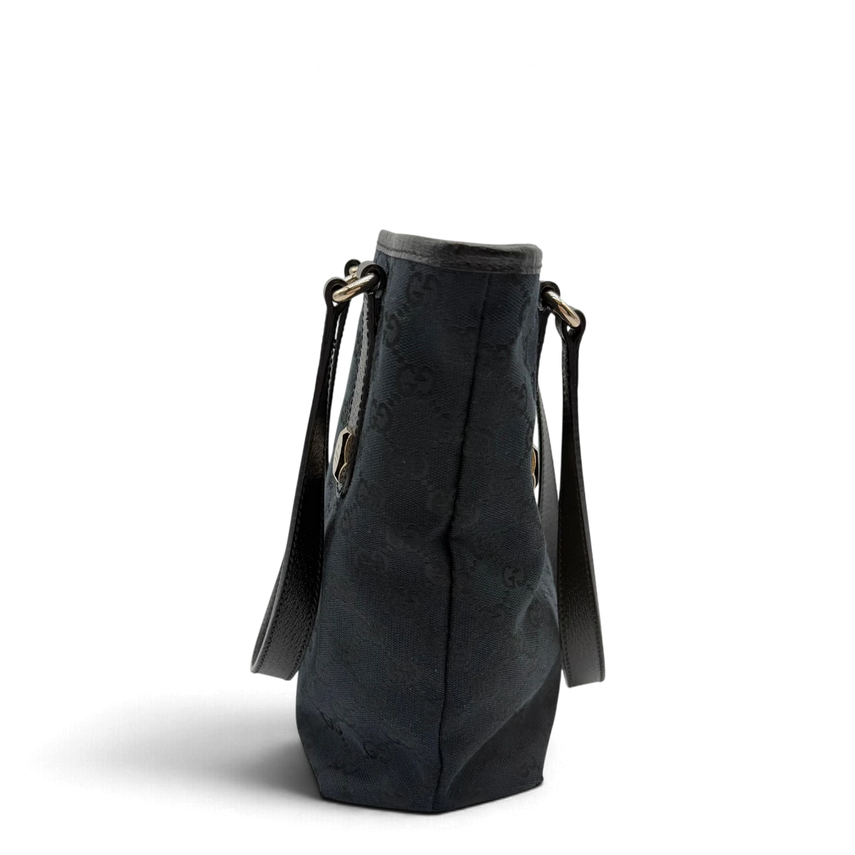 Gucci Schultertasche Charmy Mini Shopper monogram schwarz – Seitenansicht