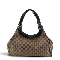 Gucci Schultertasche Charmy monogram beige