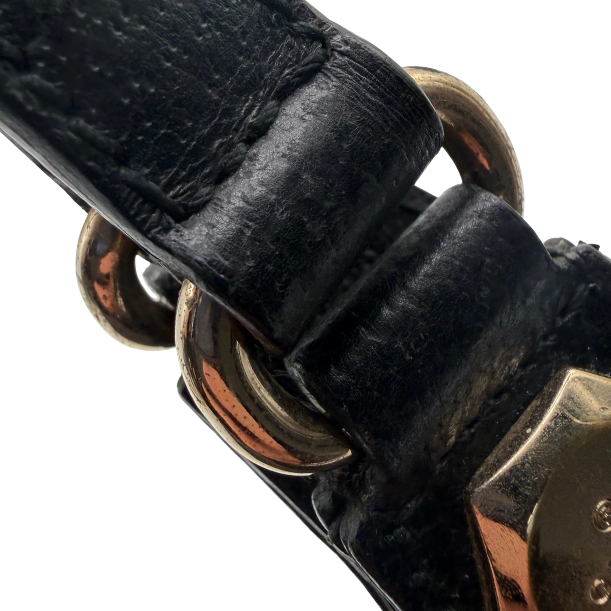 Gucci Schultertasche Charmy monogram schwarz – Beschläge im Detail