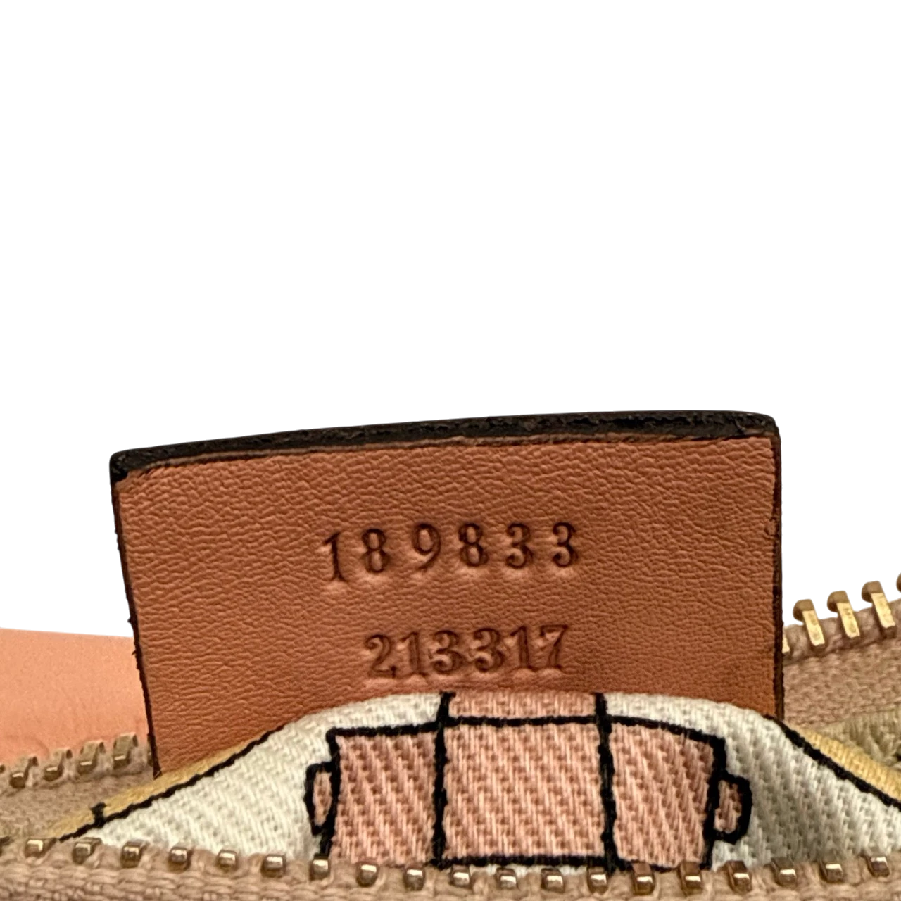 Gucci Schultertasche D-Ring large aus Leder monogram rosa