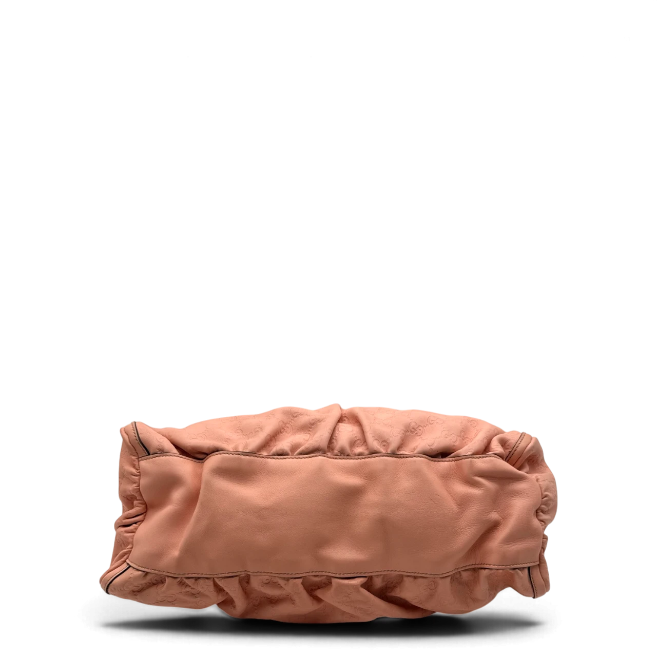 Gucci Schultertasche D-Ring large aus Leder monogram rosa