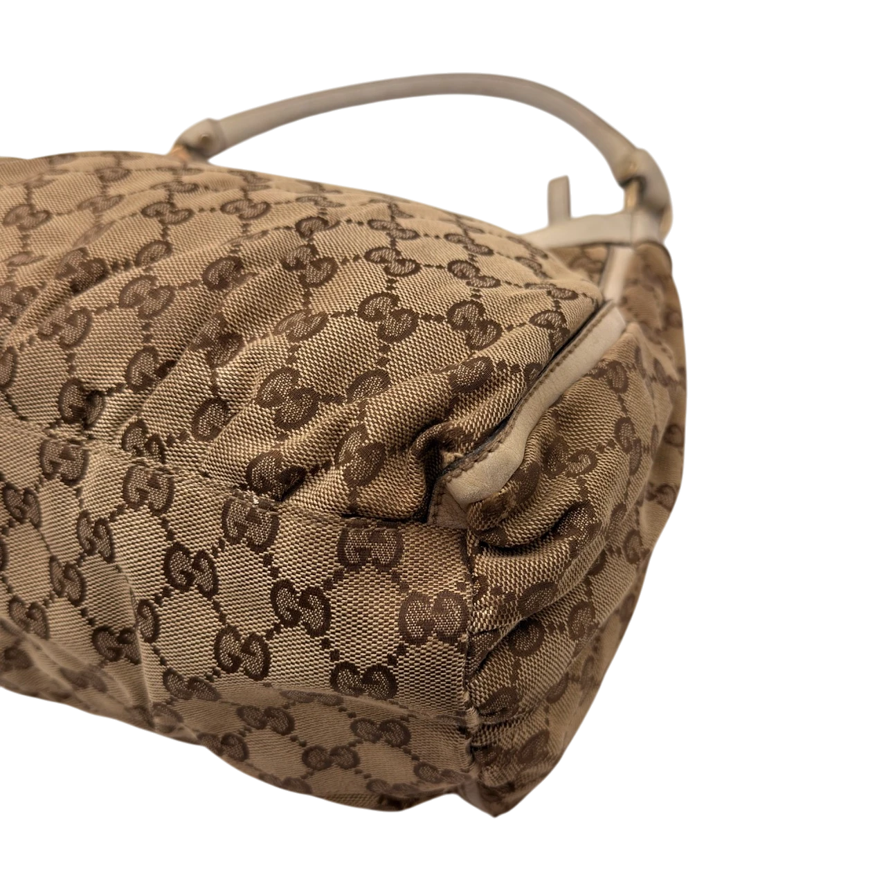 Gucci Schultertasche D-Ring large monogram beige