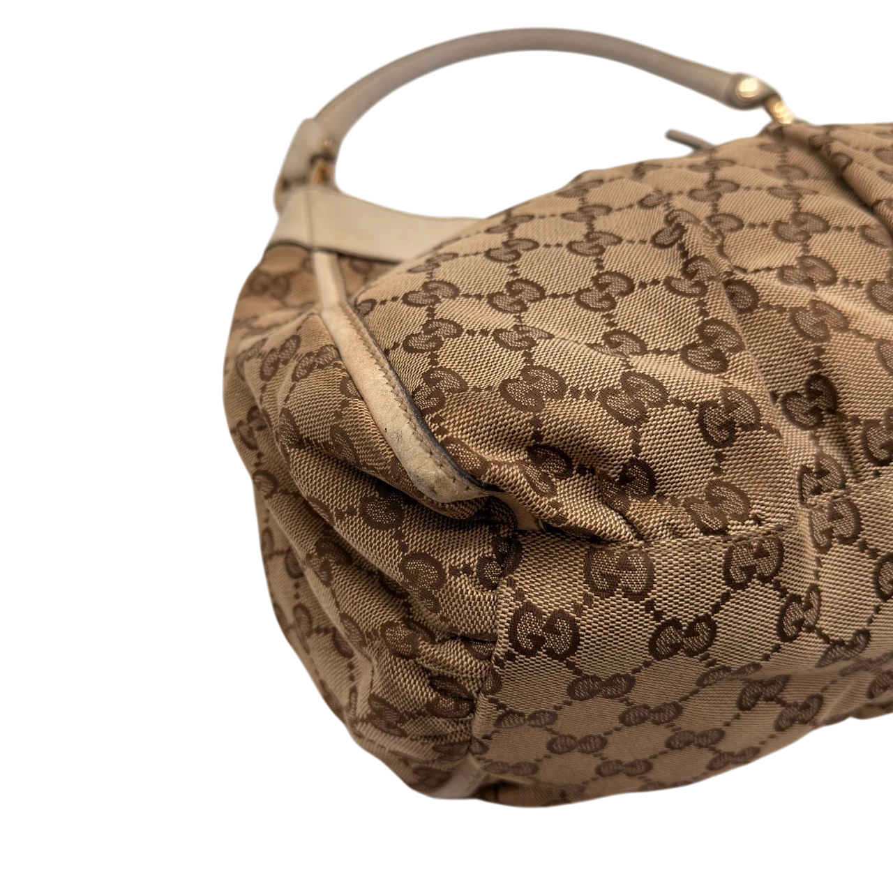Gucci Schultertasche D-Ring large monogram beige