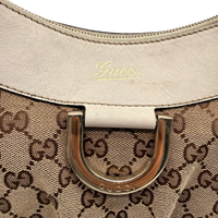 Gucci Schultertasche D-Ring large monogram beige
